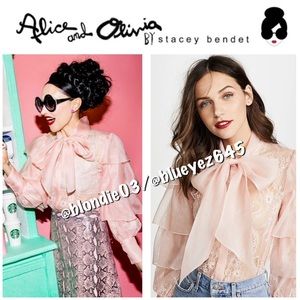 Alice + Olivia “Talulah” ruffle tier blouse S